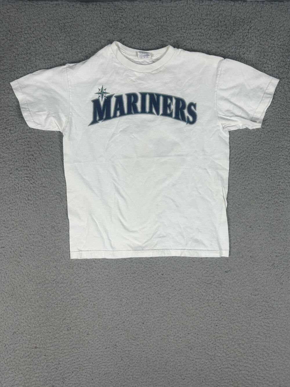 Seattle Mariners Baseball Shirt Youth M Delta #38 Michael Morse White Cotton
